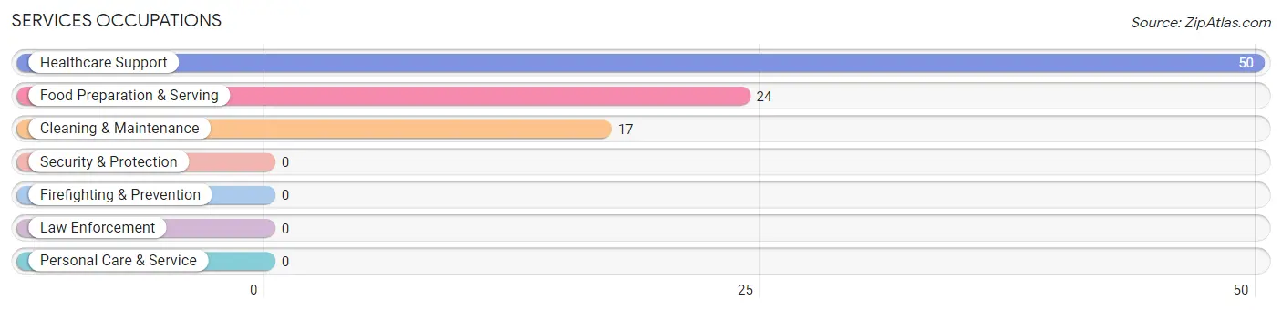 Services Occupations in Zip Code 44032