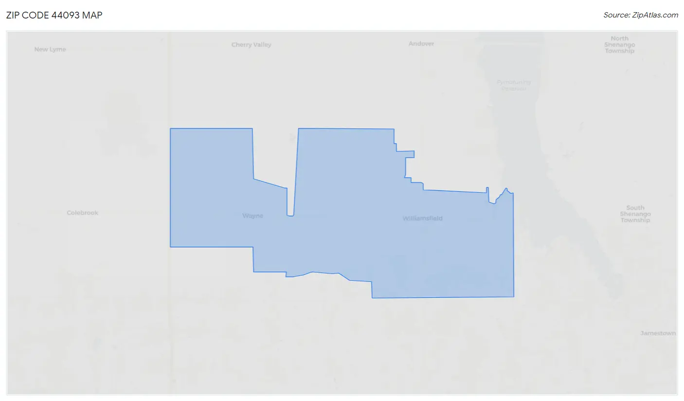 Zip Code 44093 Map