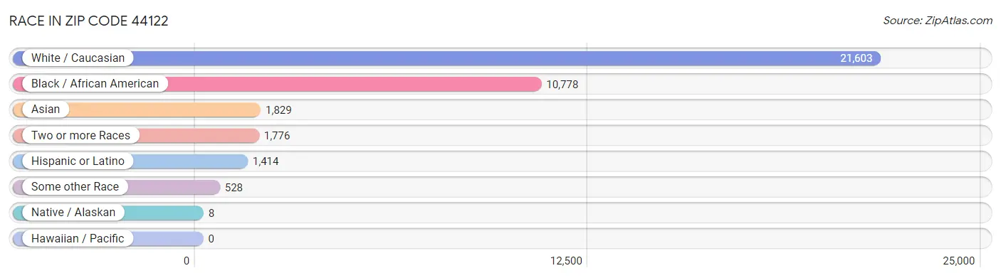 Race in Zip Code 44122