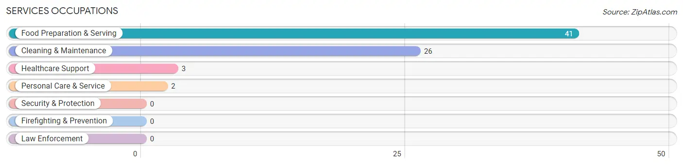 Services Occupations in Zip Code 44628