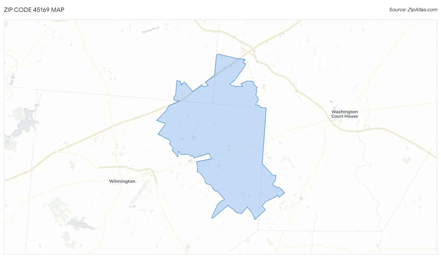 Zip Code 45169 Map