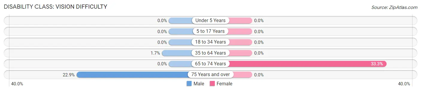 Disability in Zip Code 45348: <span>Vision Difficulty</span>