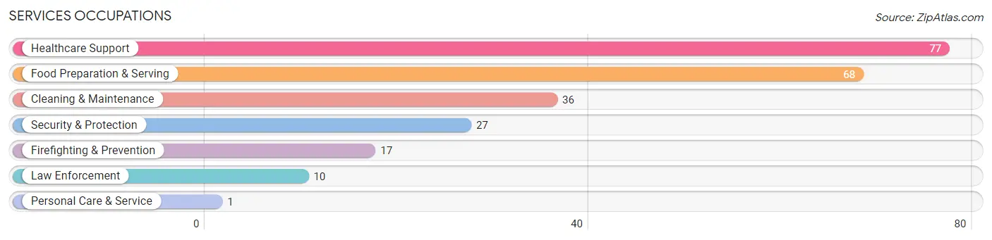 Services Occupations in Zip Code 45679