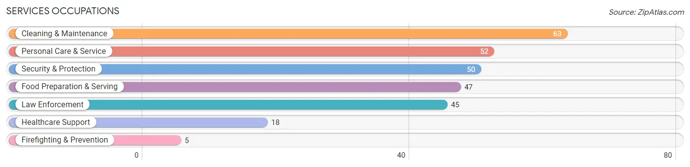 Services Occupations in Zip Code 46056