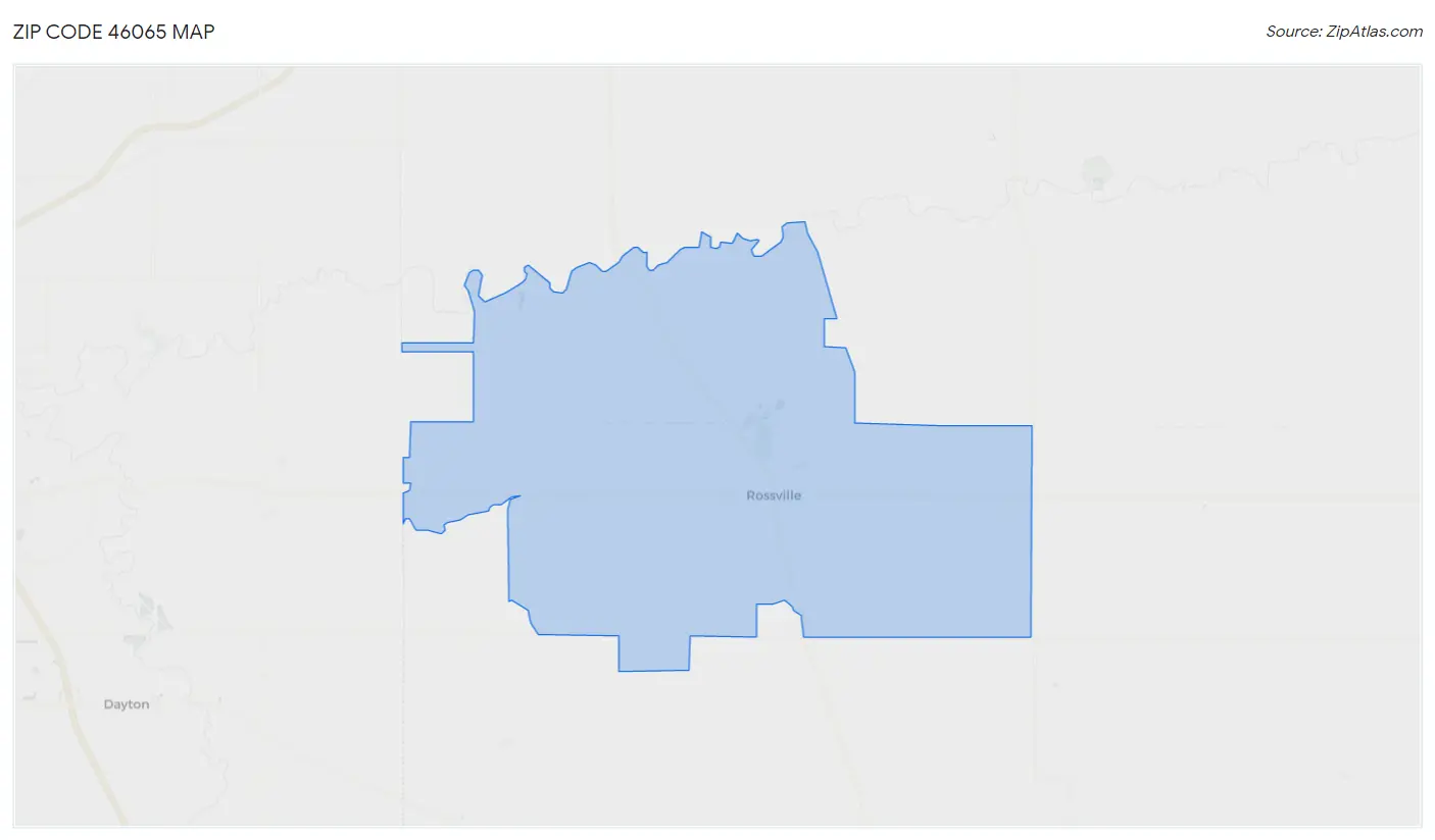 Zip Code 46065 Map