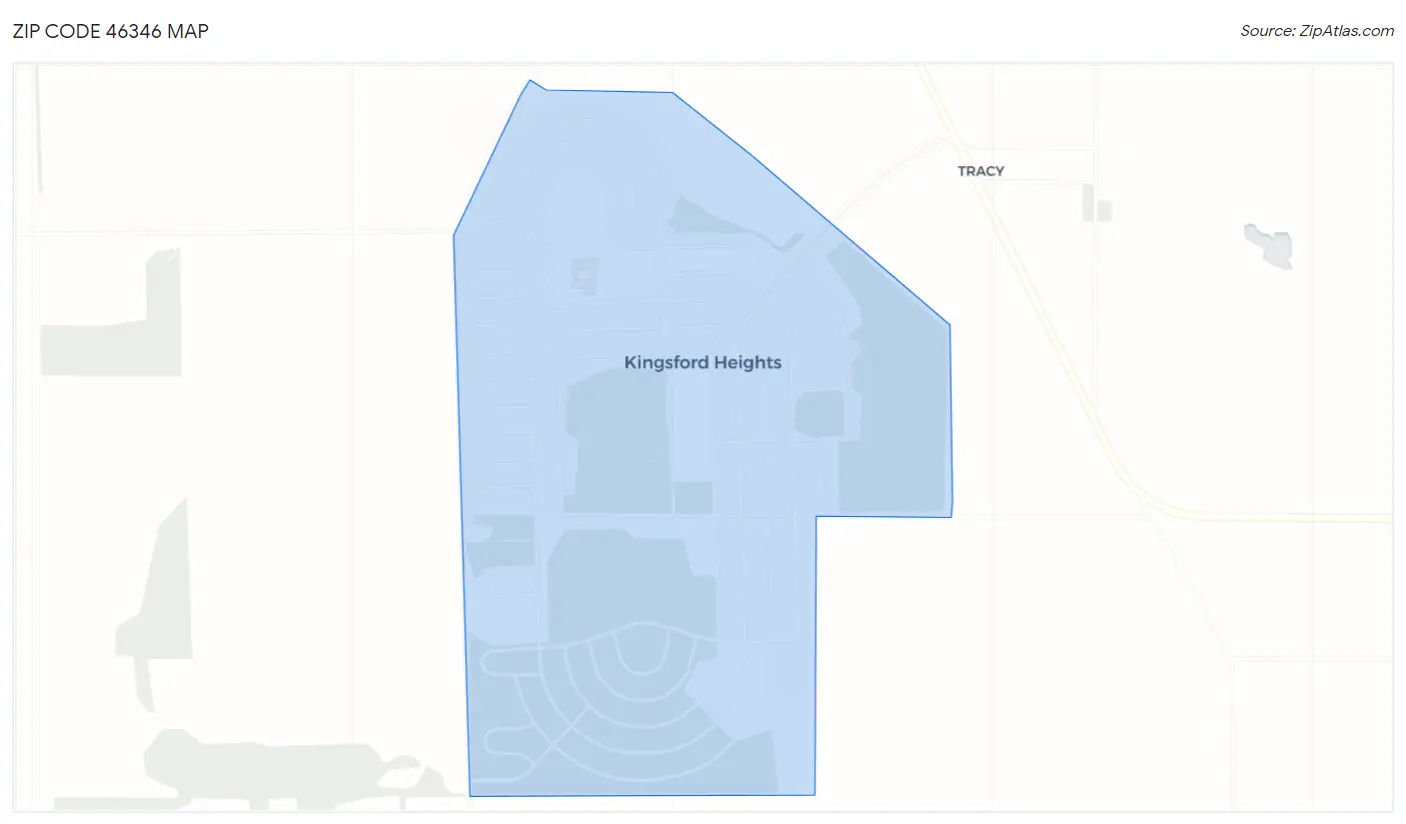 Zip Code 46346 Map