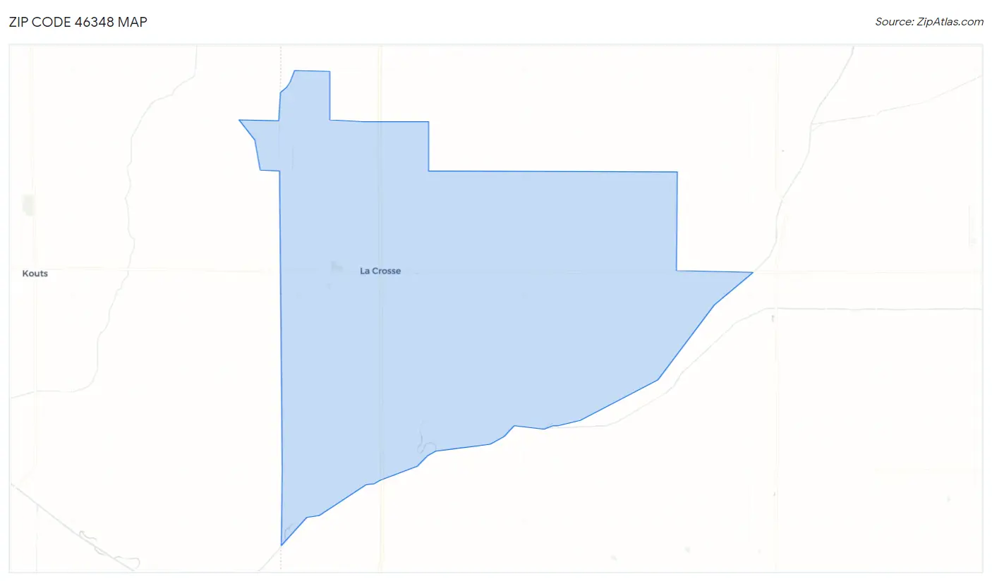 Zip Code 46348 Map