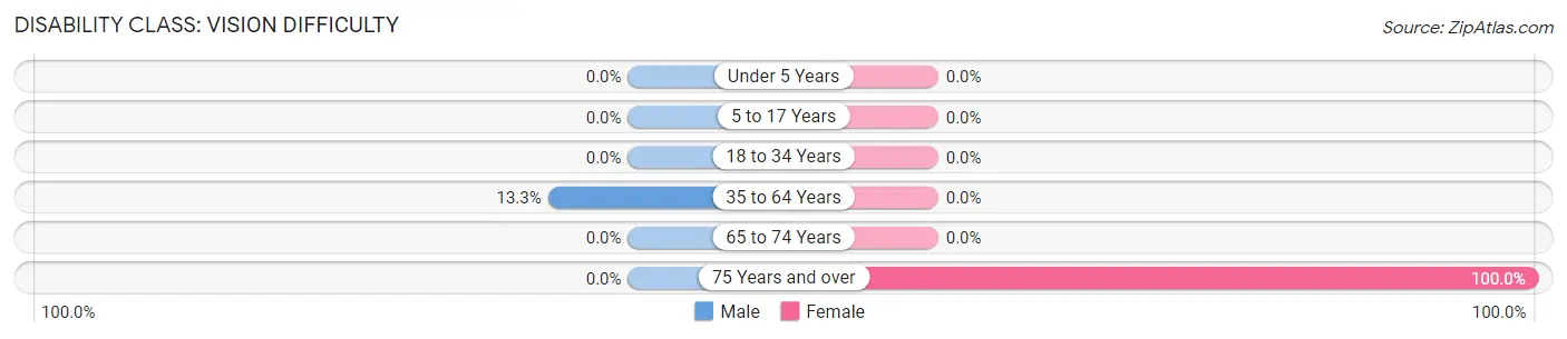 Disability in Zip Code 46508: <span>Vision Difficulty</span>