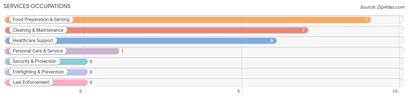 Services Occupations in Zip Code 46537