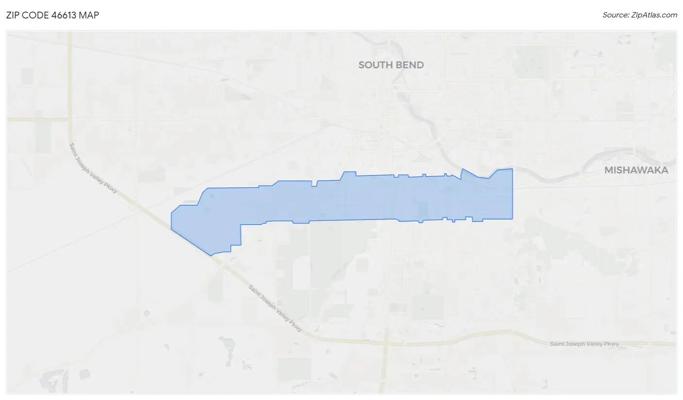 Zip Code 46613 Map