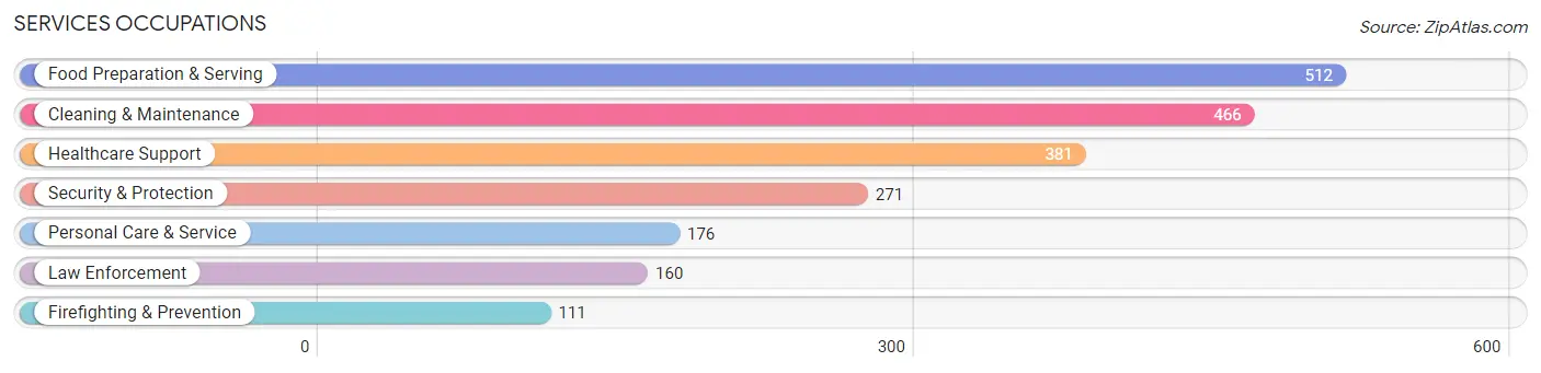 Services Occupations in Zip Code 46614