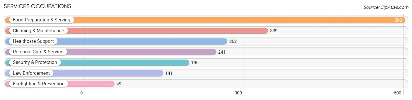 Services Occupations in Zip Code 46706