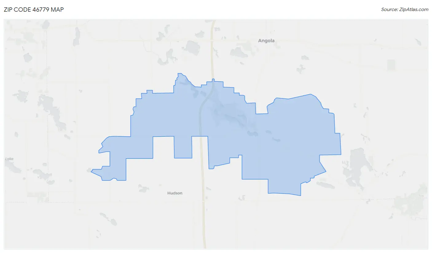 Zip Code 46779 Map