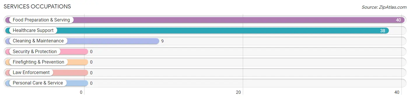 Services Occupations in Zip Code 46779