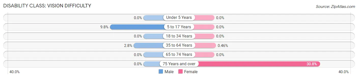 Disability in Zip Code 46791: <span>Vision Difficulty</span>