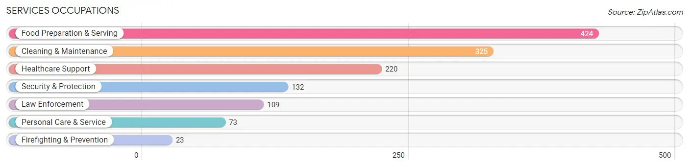 Services Occupations in Zip Code 46802