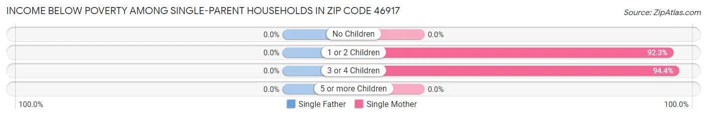 Income Below Poverty Among Single-Parent Households in Zip Code 46917