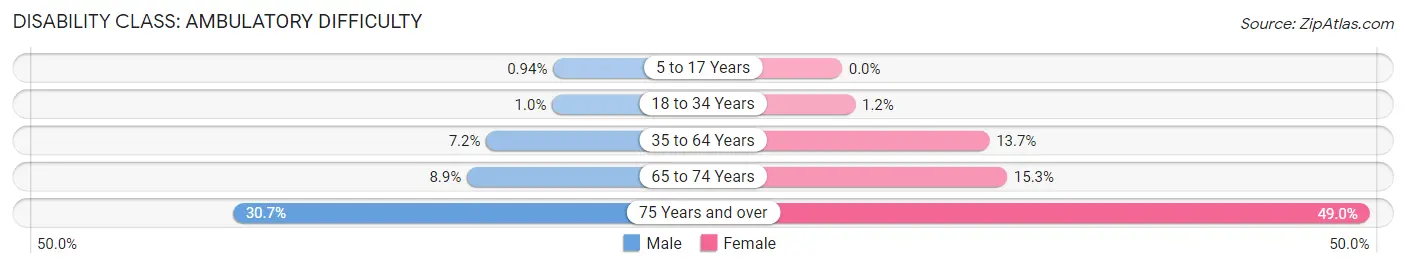 Disability in Zip Code 46970: <span>Ambulatory Difficulty</span>