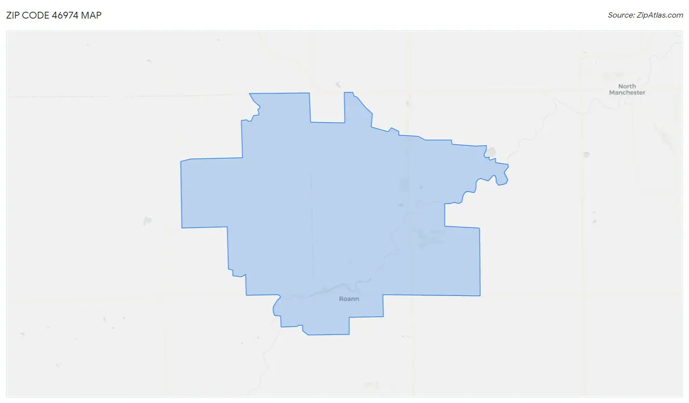 Zip Code 46974 Map