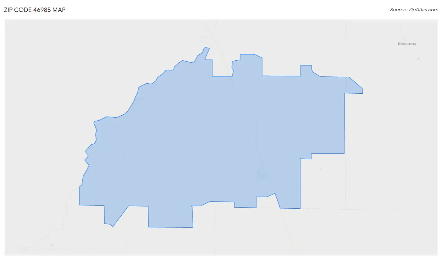 Zip Code 46985 Map