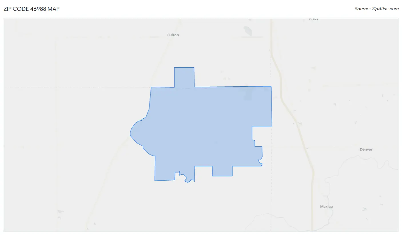 Zip Code 46988 Map