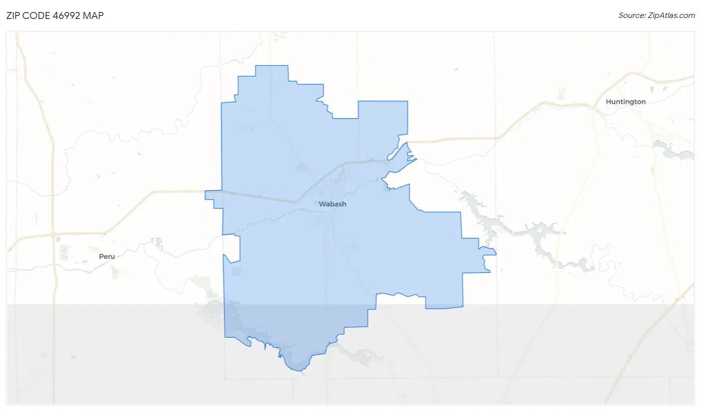 Zip Code 46992 Map