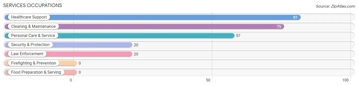 Services Occupations in Zip Code 47030