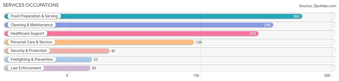 Services Occupations in Zip Code 47167