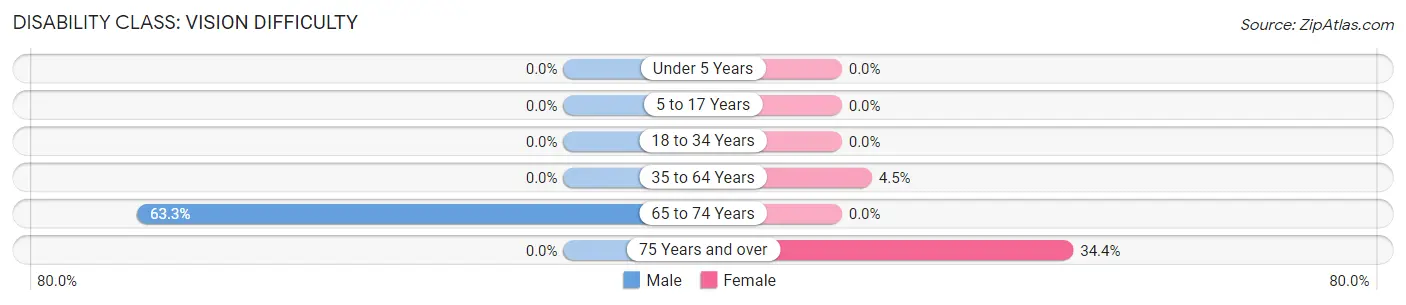 Disability in Zip Code 47175: <span>Vision Difficulty</span>