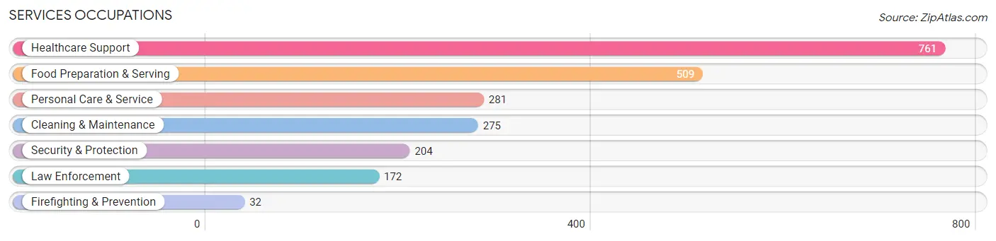 Services Occupations in Zip Code 47362