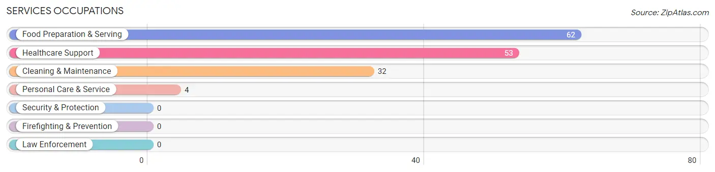 Services Occupations in Zip Code 47393