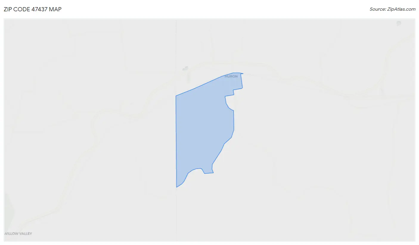 Zip Code 47437 Map