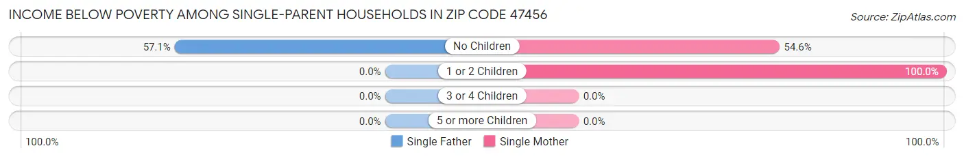 Income Below Poverty Among Single-Parent Households in Zip Code 47456