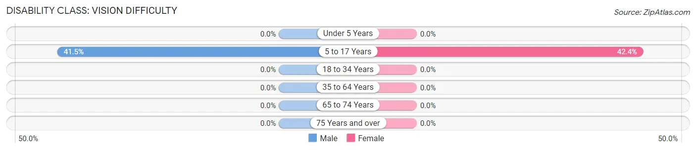 Disability in Zip Code 47535: <span>Vision Difficulty</span>