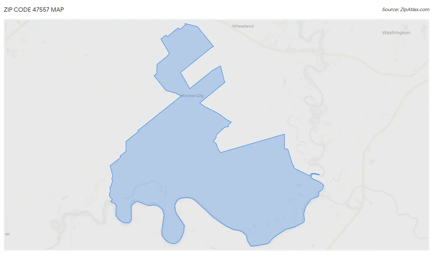 Zip Code 47557 Map