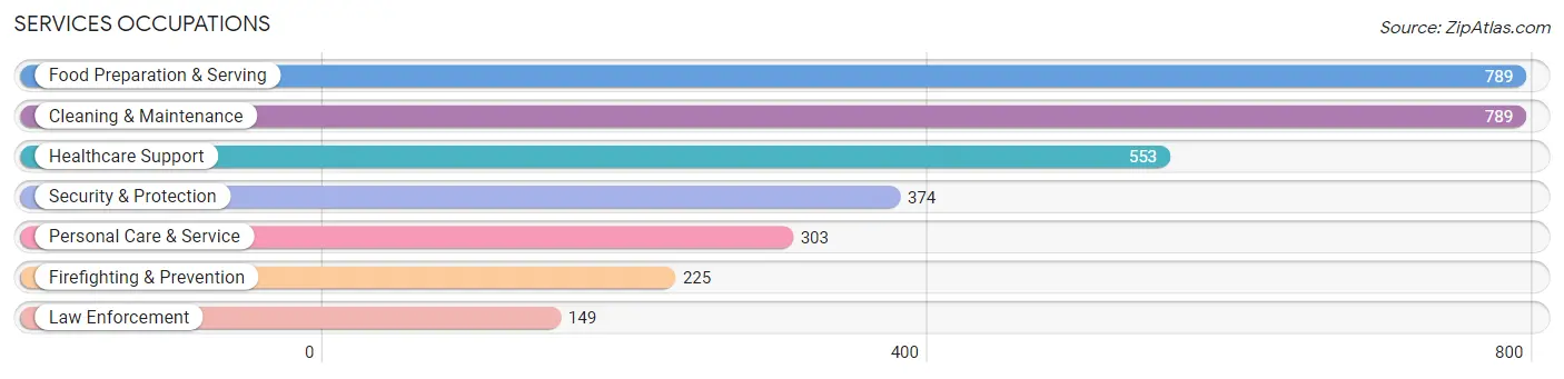 Services Occupations in Zip Code 47591