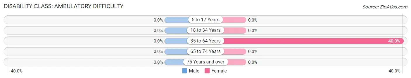 Disability in Zip Code 47596: <span>Ambulatory Difficulty</span>