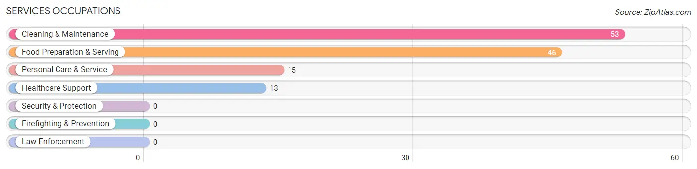 Services Occupations in Zip Code 47631