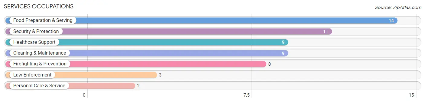Services Occupations in Zip Code 47649