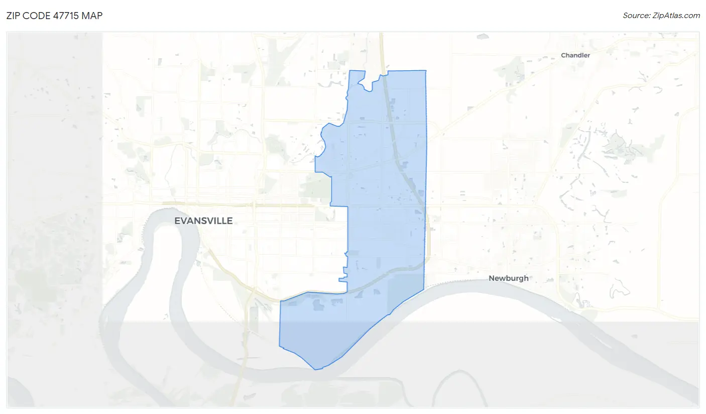 Zip Code 47715 Map