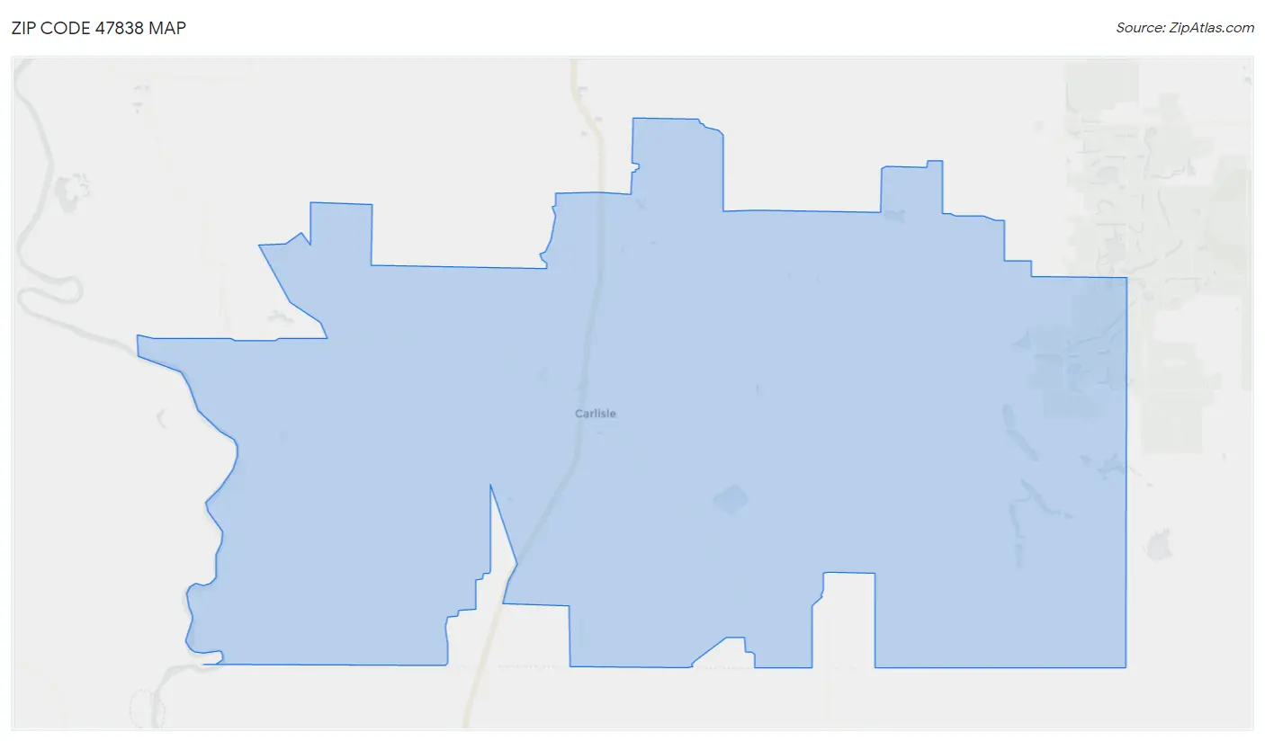 Zip Code 47838 Map