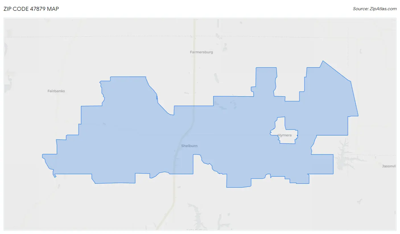 Zip Code 47879 Map