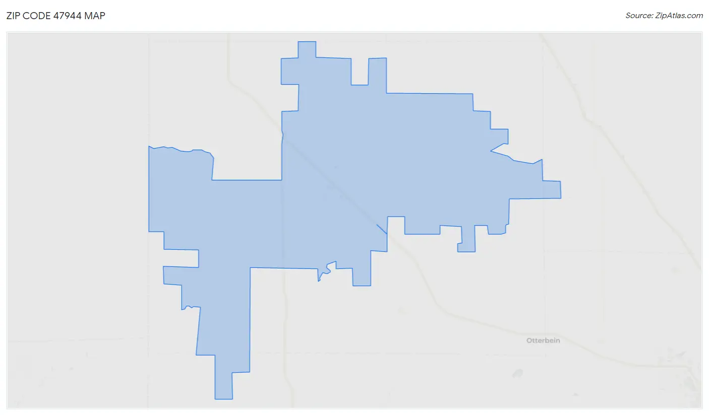 Zip Code 47944 Map