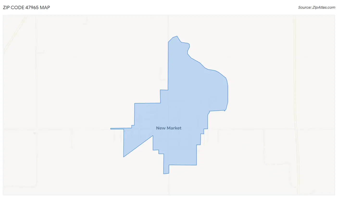 Zip Code 47965 Map