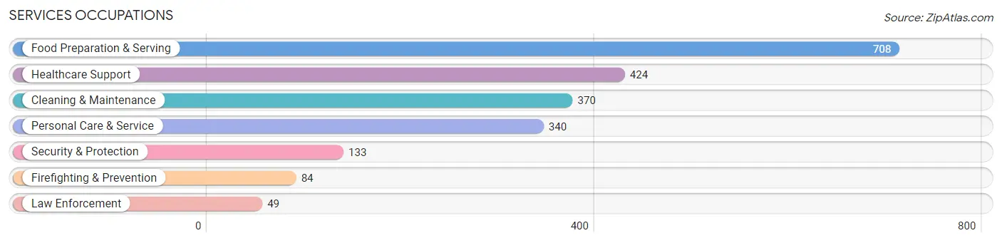 Services Occupations in Zip Code 48240