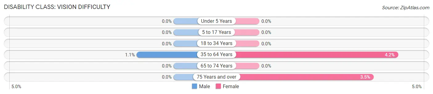 Disability in Zip Code 48456: <span>Vision Difficulty</span>