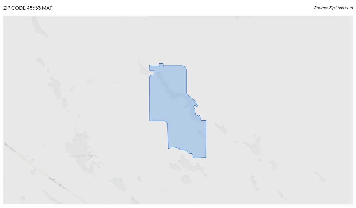 Zip Code 48633 Map