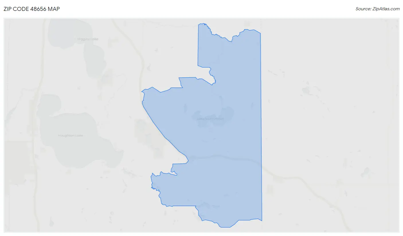 Zip Code 48656 Map