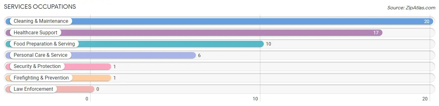 Services Occupations in Zip Code 48662