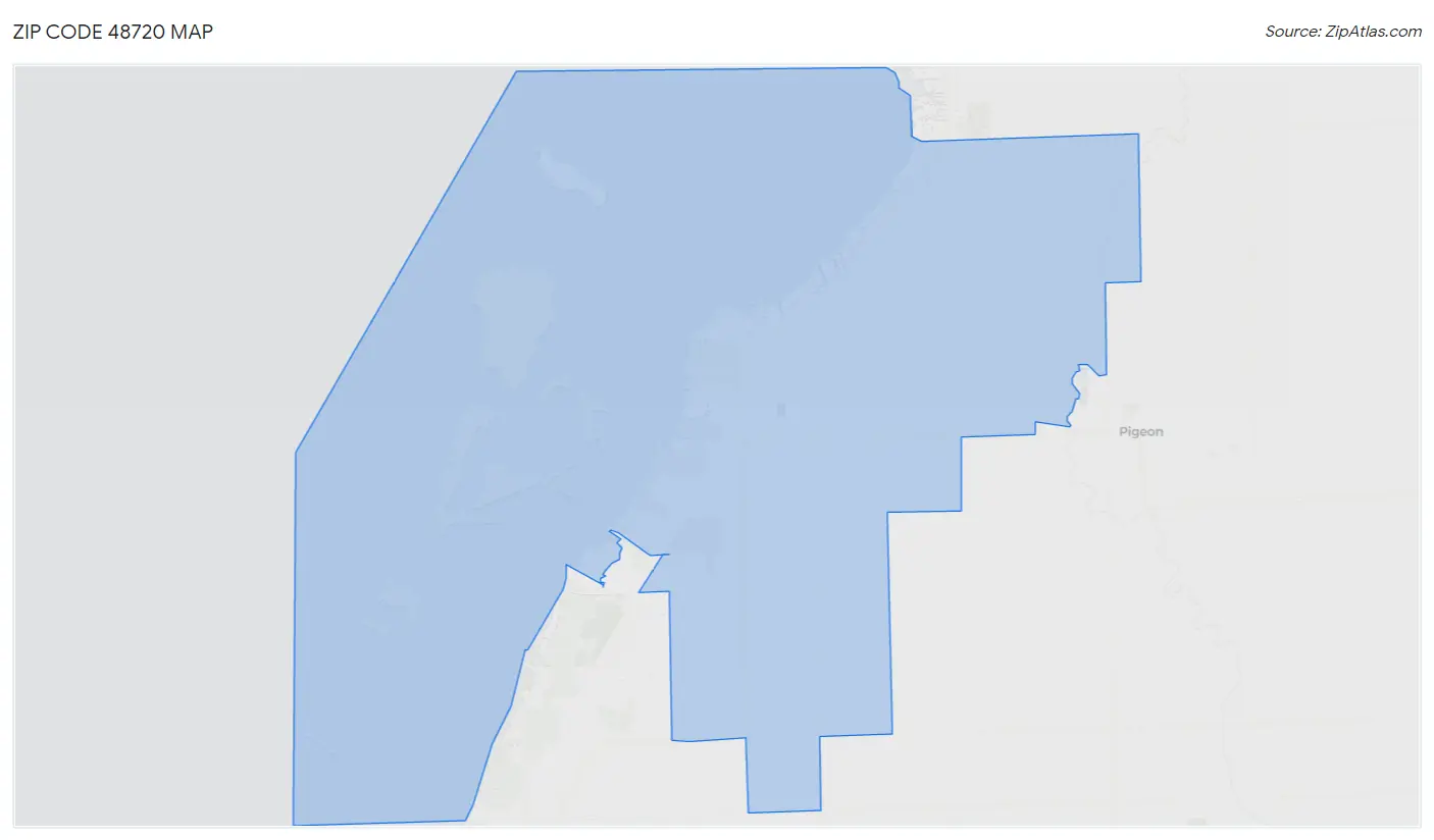 Zip Code 48720 Map